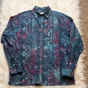 Territory Ahead Mens Button Down Shirt, Size Medium